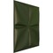 Ekena Millwork 19 5/8in. W x 19 5/8in. H Riley EnduraWall Decorative 3D Wall Panel Covers 2.67 Sq. Ft. WP20X20RLGCG - alternate 4